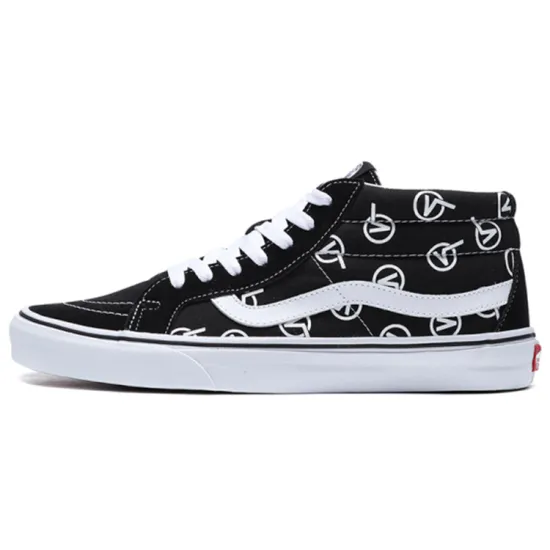 Vans SK8 Mid Logo 'Black White'