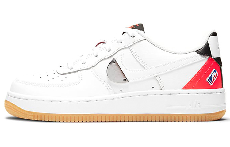 Nike Air Force 1 LV8 NBA White Crimson Gum (GS)