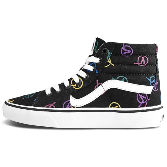 Vans SK8 Skateboarding Shoes Unisex High-top Black/white