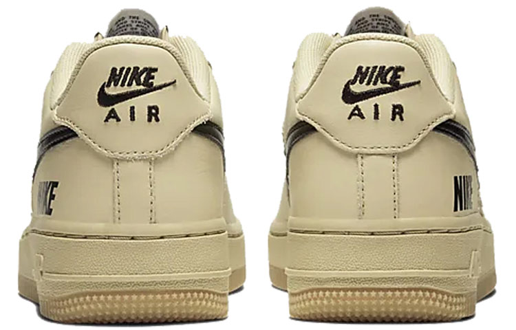 Nike Air Force 1 Lv8 5 (Gs) Skate shoes Female Skate Shoes Gold/White/Black/Gum Med Brown - 4