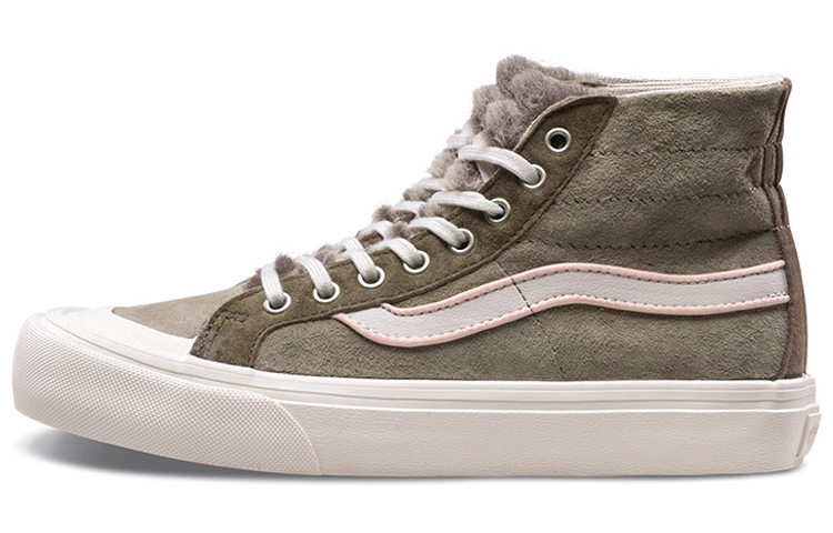 Vans SK8 138 Decon Sf comfortable daily high-top sneakers for men and women, gray pink