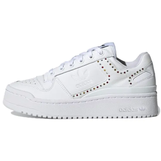 Adidas Originals FORUM Skateboard Shoes Women's Low-top Bright White