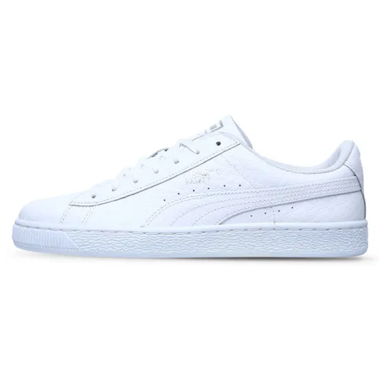 Puma Basket Skateboarding Shoes Unisex Low-top White