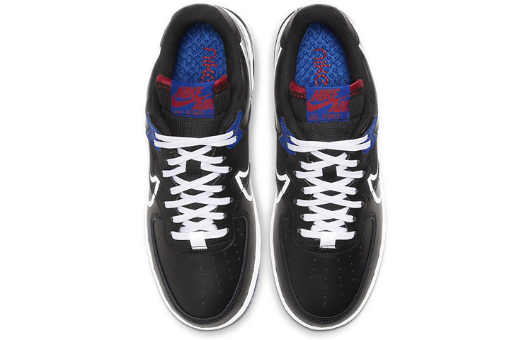 Nike Air Force 1 React Low Unisex Skate Shoes Black/Red/Blue - 4