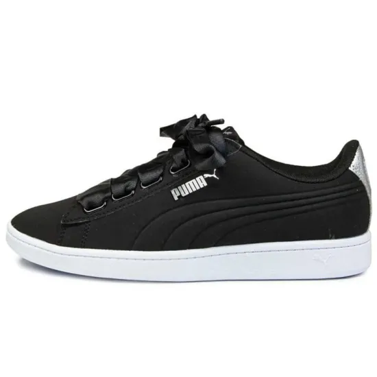 PUMA Vikky Skateboarding Shoes Women's Low-top Black/Sliver