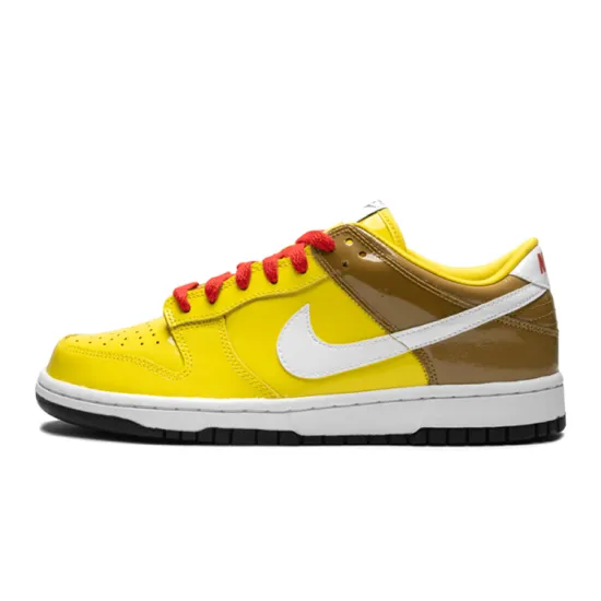 Nike Dunk Skateboarding Shoes Women's Low-top Yellow/brown