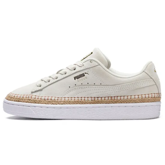 PUMA Suede Skateboarding Shoes Women's Low-top Gray