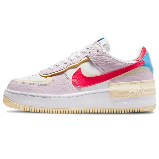 Nike Air Force 1 Low Shadow Regal Pink Coconut Milk University Blue Fusion Red Women's