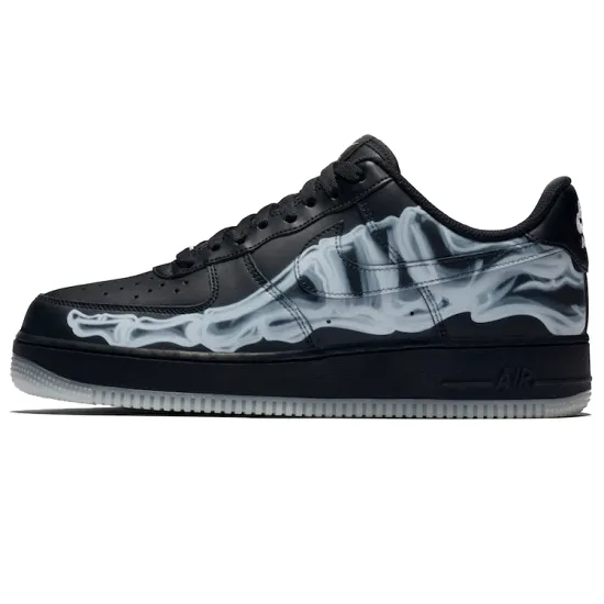 Nike Air Force 1 '07 Qs 'Black Skeleton'