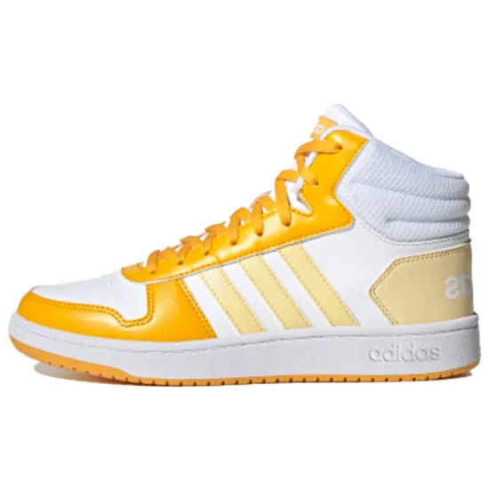 Adidas Neo Neo Hoops 2.0 Mid White/Yellow Women's