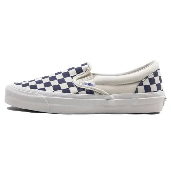 Vans Slip-On OG Classic LX 'Navy Checkerboard'