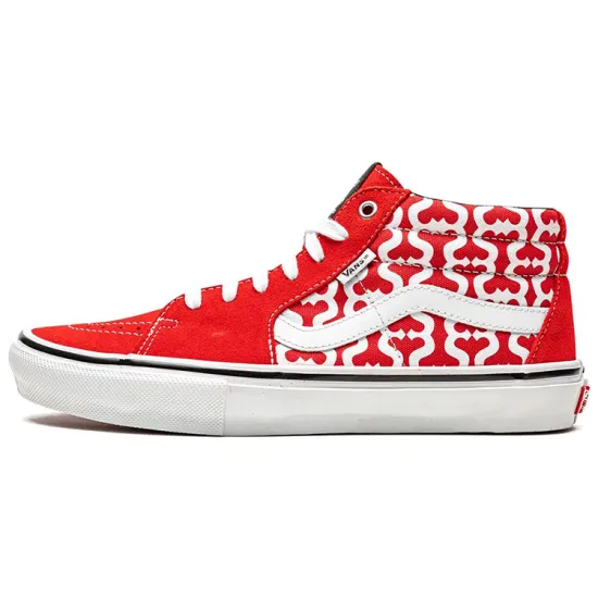 Grosso Supreme X Vans Mid 'Monogram S Red'
