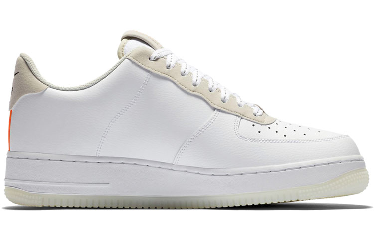 Unisex Nike Air Force 1 Low Skate shoes White/Total Orange - 2