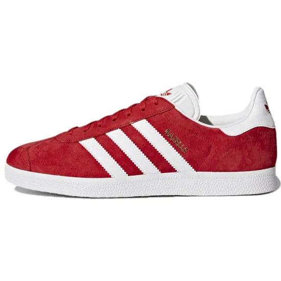 Adidas Gazelle Scarlet/White/Gold Metallic