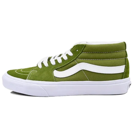 Vans SK8 Skateboarding Shoes Unisex Mid-top Army Green