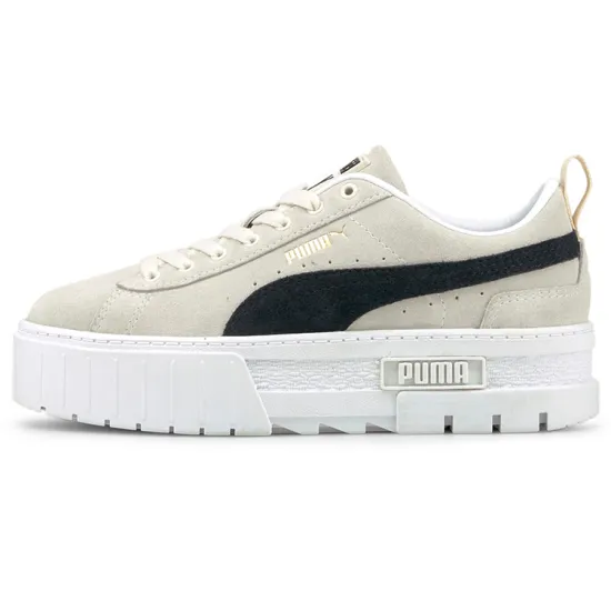 Puma Mayze Skateboarding Shoes Women's Low-top Off-white