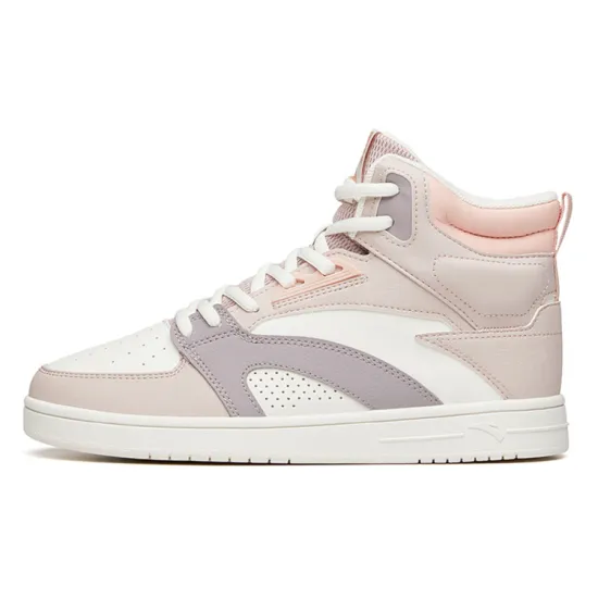 ANTA Skateboard Shoes Women's High-Top Light Pink