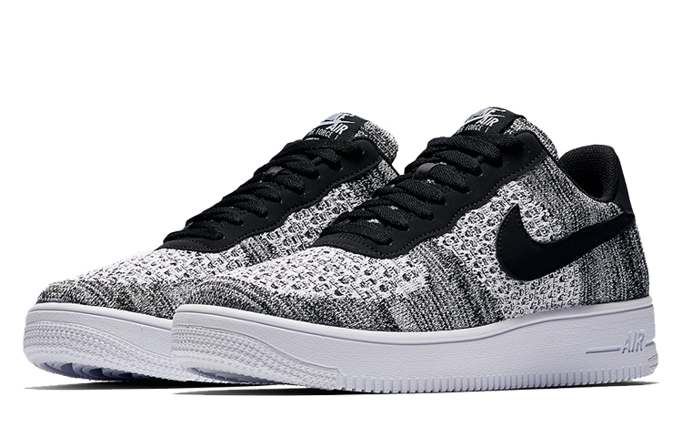 Nike Air Force 1 Flyknit 2 Black Pure Platinum - 3