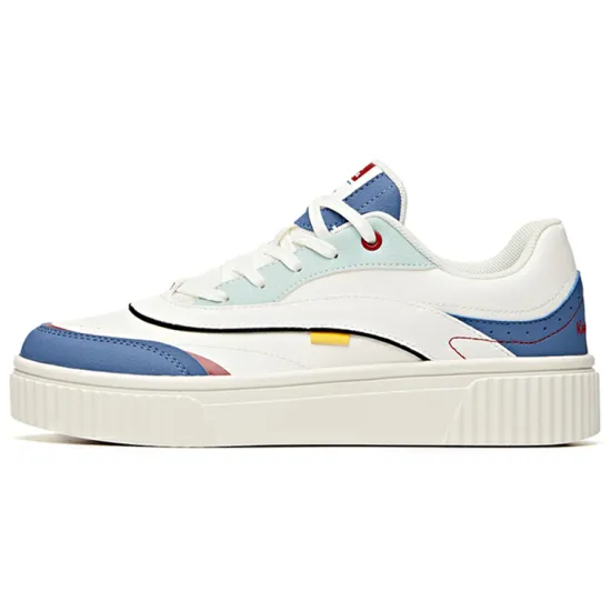 Anta Life Collection Low-Top Skateboard Shoes Women's White Blue