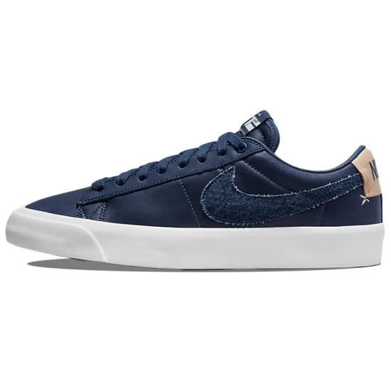Nike Sb Zoom Blazer Low Pro Gt Denim Swoosh