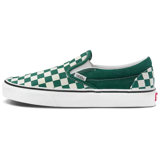 Slip On Classic Vans 'Checkerboard   Green'
