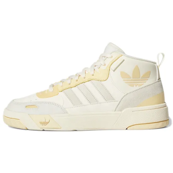 adidas originals Post Up Skateboarding Shoes Women's Mid-top White/Yellow