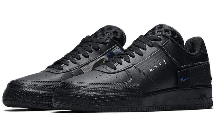 Unisex Nike Air Force 1 Low Skate shoes Black - 3