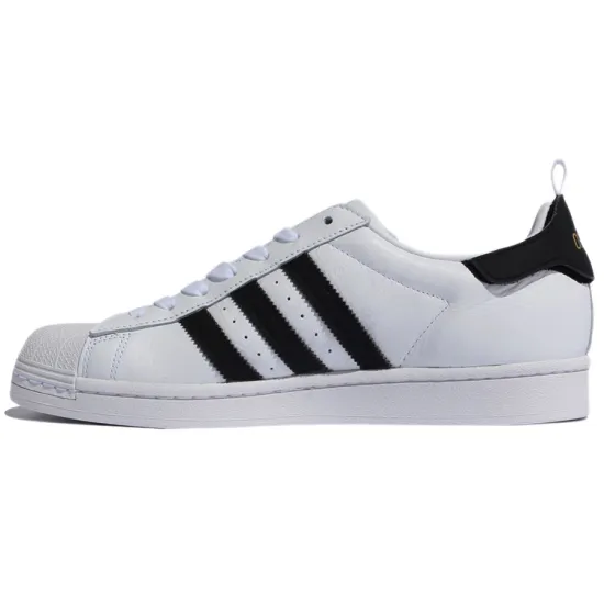 Adidas Originals Superstar Series Skateboard Shoes Unisex Low-top Black/White/Gold