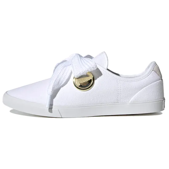 Adidas Originals Sleek Skateboard Shoes Women's Low-top White/Gold