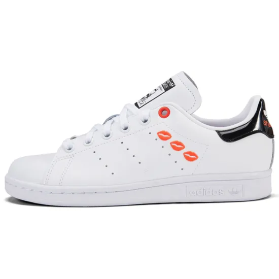 Adidas Originals Stan Smith Skateboard Shoes Women's Low-top White/Black/Orange