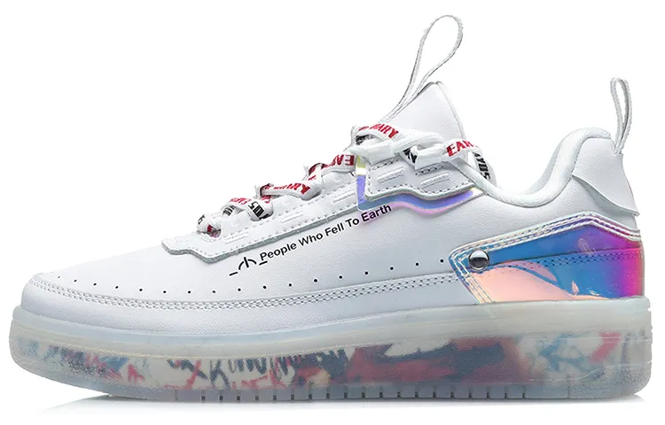 Li Ning CF Coverage Balance Lightweight Low top Skateboard Shoes Women's White