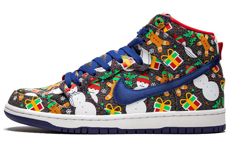 CONCEPTS x Nike Dunk SB High Ugly Christmas Sweater GS 2017