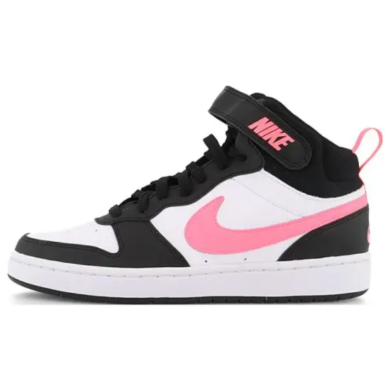 Nike Court Borough 2 Mid White Sunset Pulse GS