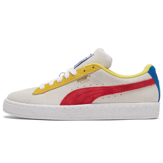Puma Suede Skateboarding Shoes Unisex Low-top White/gray/red/yellow/blue