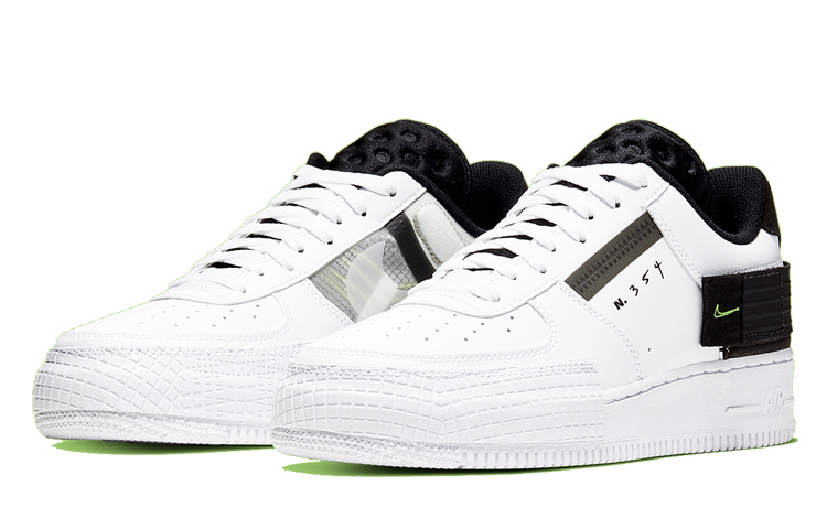 Nike Air Force 1 Drop Type N.354 White Black Volt - 3
