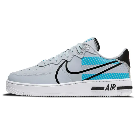 Nike Air Force 1 Low React 3M Pack Pure Platinum Baltic Blue
