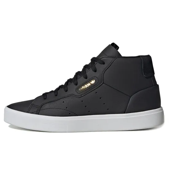 Adidas Sleek Mid Core Black Crystal White Women's