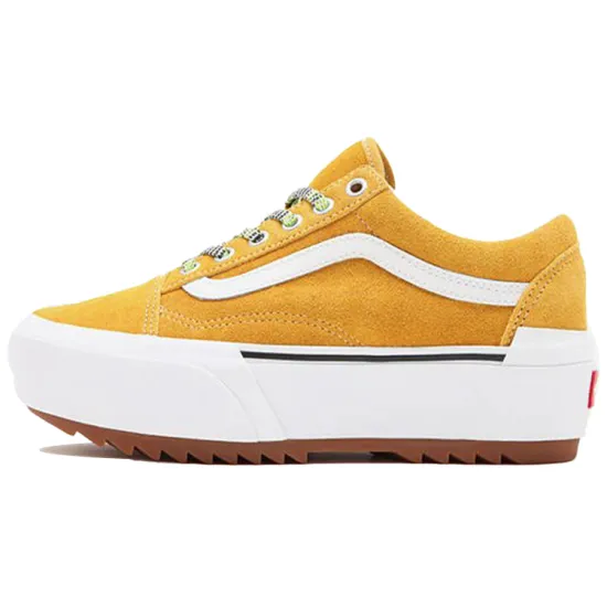 Vans Old Skool Skateboarding Shoes Unisex Low-top Yellow/White