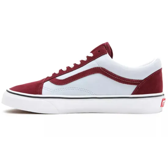 Vans Old Skool Skateboarding Shoes Unisex Low-top Gray/Red