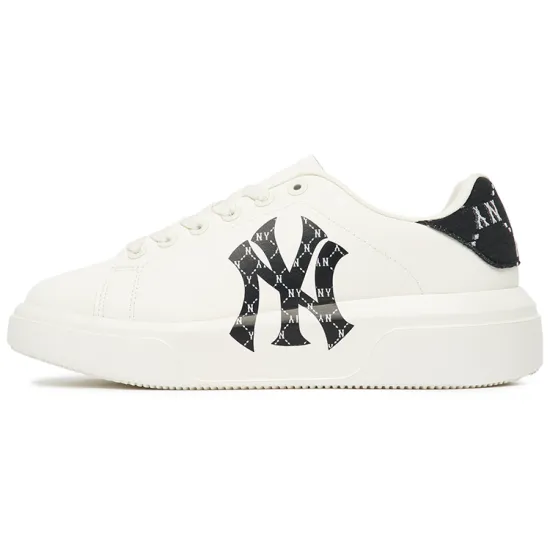 MLB Chunky Classic Skateboard Shoes Unisex Low-Top White Black
