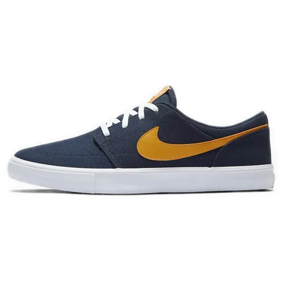 Nike Sb Portmore Ii Solar Cnvs 'Blue Yellow'