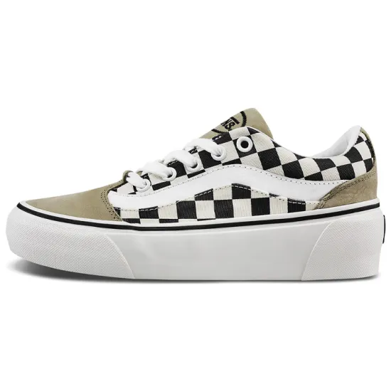 Vans Shape Ni Checkboard 'Gray Black White' Women's