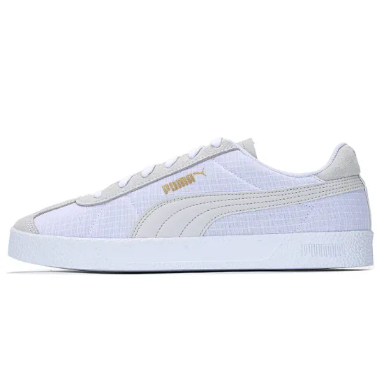 PUMA Club Nylon Skateboarding Shoes Unisex Low-top PUMA White – Ivory White