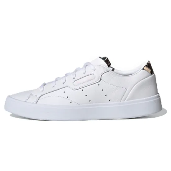 Adidas Originals Sleek Skateboard Shoes Women's Low-top White/Brown