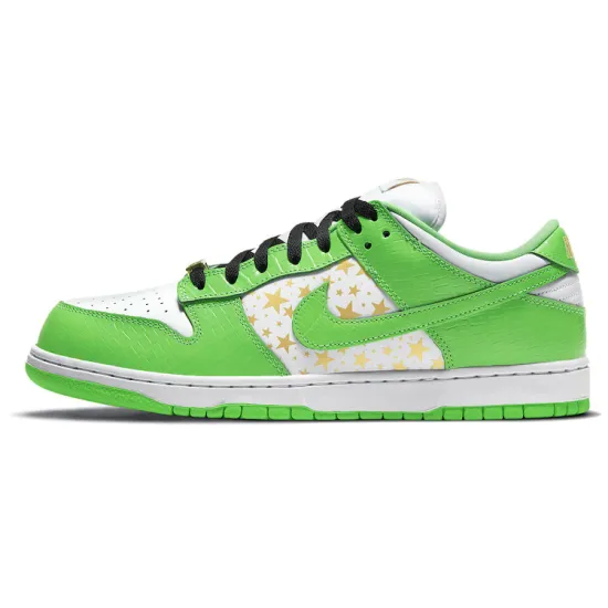 Nike SB Dunk Low Supreme Stars Mean Green 2021