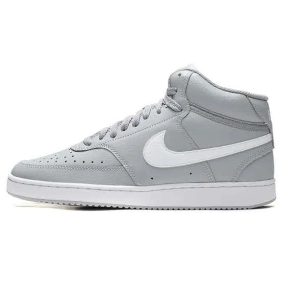 Nike Court Vision Mid Skateboarding Shoes Men Mid-top Grey/white