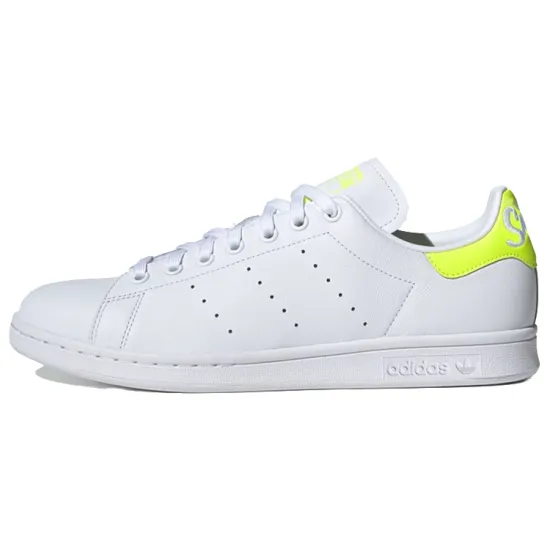 Adidas Originals Stan Smith Skateboarding Shoes Unisex Low-top White-yellow Fluorescence