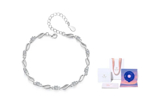 WINY 999 Fine Silver Bracelets Women's Silver