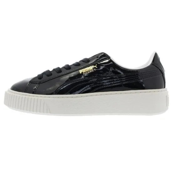 PUMA Basket Platform Patent Peacoat Women's
