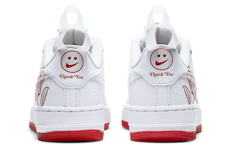 Nike Air Force 1 Low GS 'Bodega Plastic Bag' White/University Red - 5
